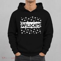 Wildcats Mascot School Spirit Back To School Footprint Squad Hoodie thumb 0