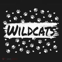 Wildcats Mascot School Spirit Back To School Footprint Squad T-Shirt thumb 7