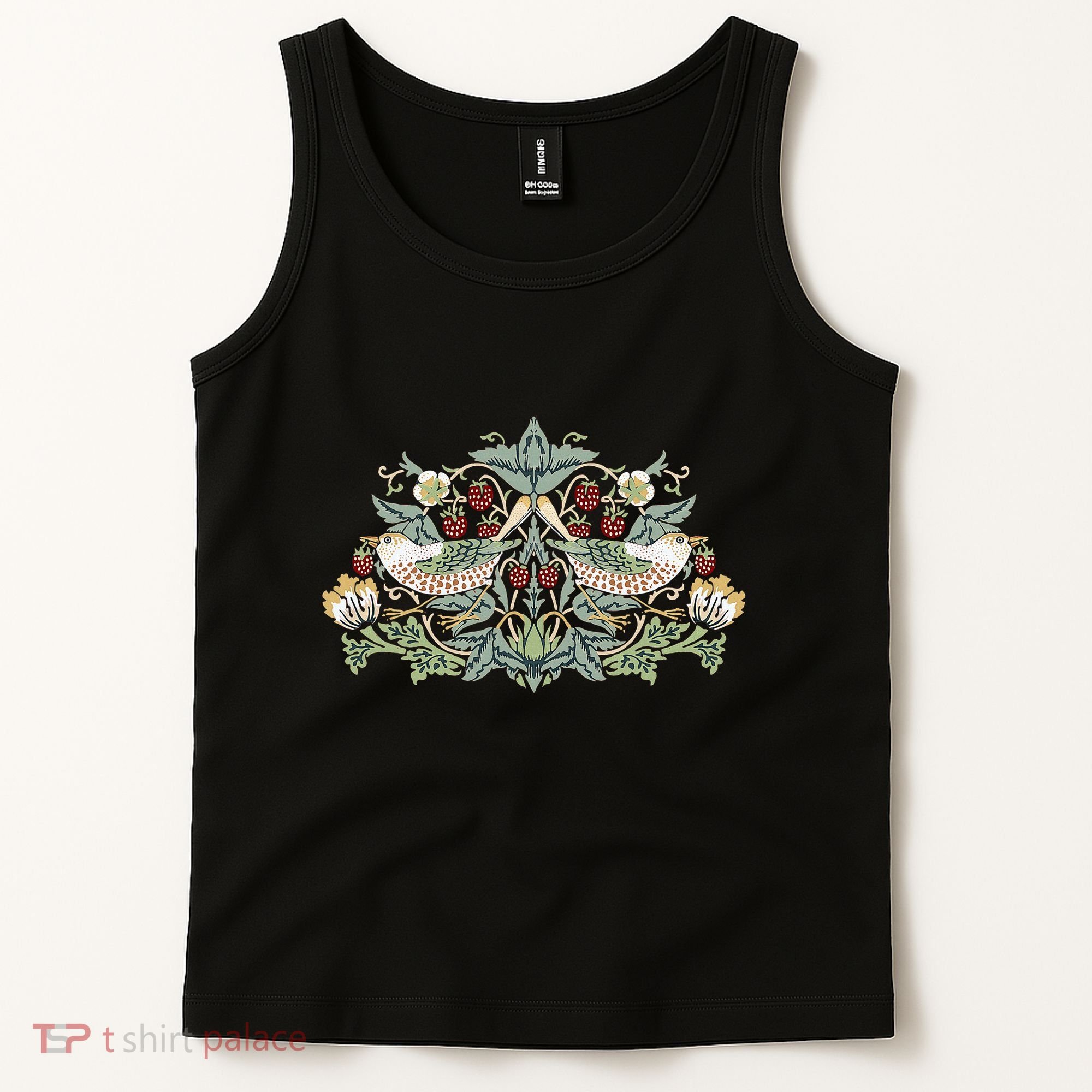 William Morris Strawberry Thief Bird Tank Top