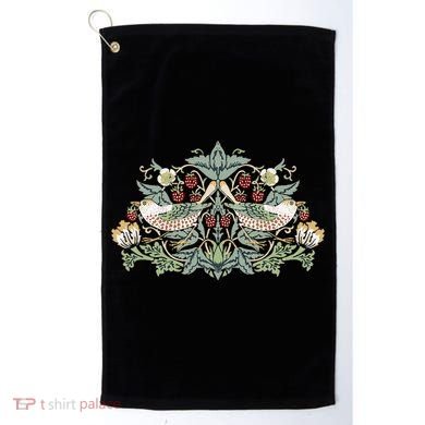 William Morris Strawberry Thief Bird Golf Towel