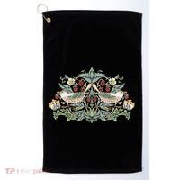 William Morris Strawberry Thief Bird Golf Towel thumb 0