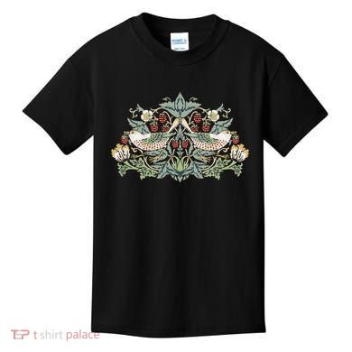 William Morris Strawberry Thief Bird Kids T-Shirt