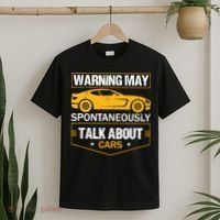 Warning May Spontaneously Start Talking About Cars Salesman T-Shirt thumb 2