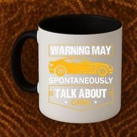 Warning May Spontaneously Start Talking About Cars Salesman Coffee Mug thumb 2