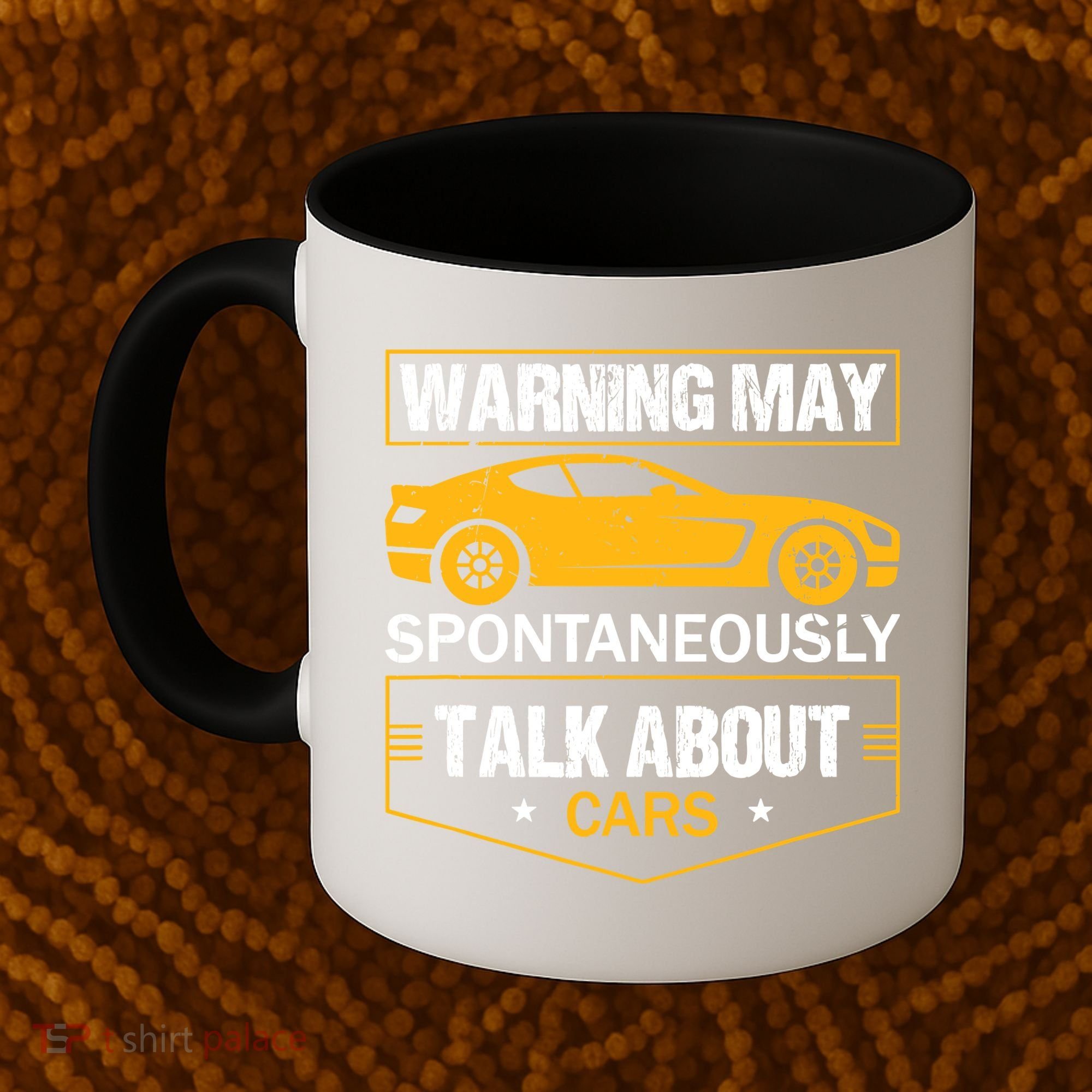 Warning May Spontaneously Start Talking About Cars Salesman Coffee Mug