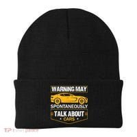 Warning May Spontaneously Start Talking About Cars Salesman Beanie thumb 0