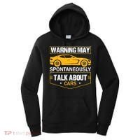 Warning May Spontaneously Start Talking About Cars Salesman Women's Hoodie thumb 0