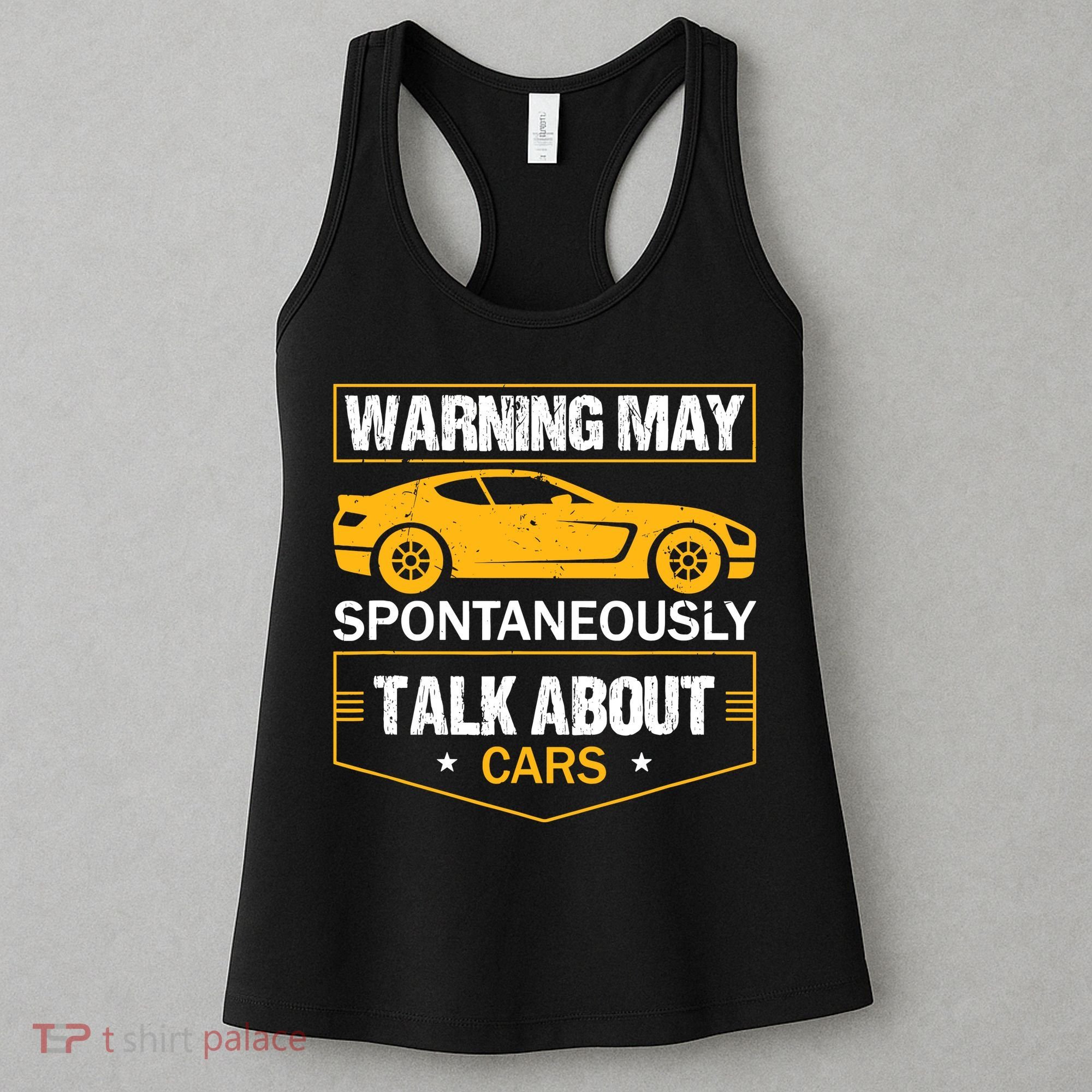 Warning May Spontaneously Start Talking About Cars Salesman Women's Tank Top