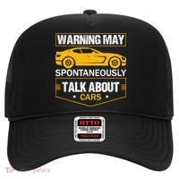 Warning May Spontaneously Start Talking About Cars Salesman Hat thumb 0