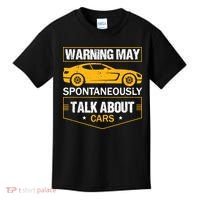 Warning May Spontaneously Start Talking About Cars Salesman Kids T-Shirt thumb 0