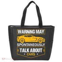 Warning May Spontaneously Start Talking About Cars Salesman Tote Bag thumb 0