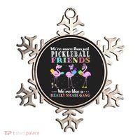 WeRe More Than Just Pickleball Friends Flamingo Ornament thumb 0