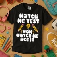 Watch Me Test Now Watch Me Ace It Test Day Kids T-Shirt thumb 3