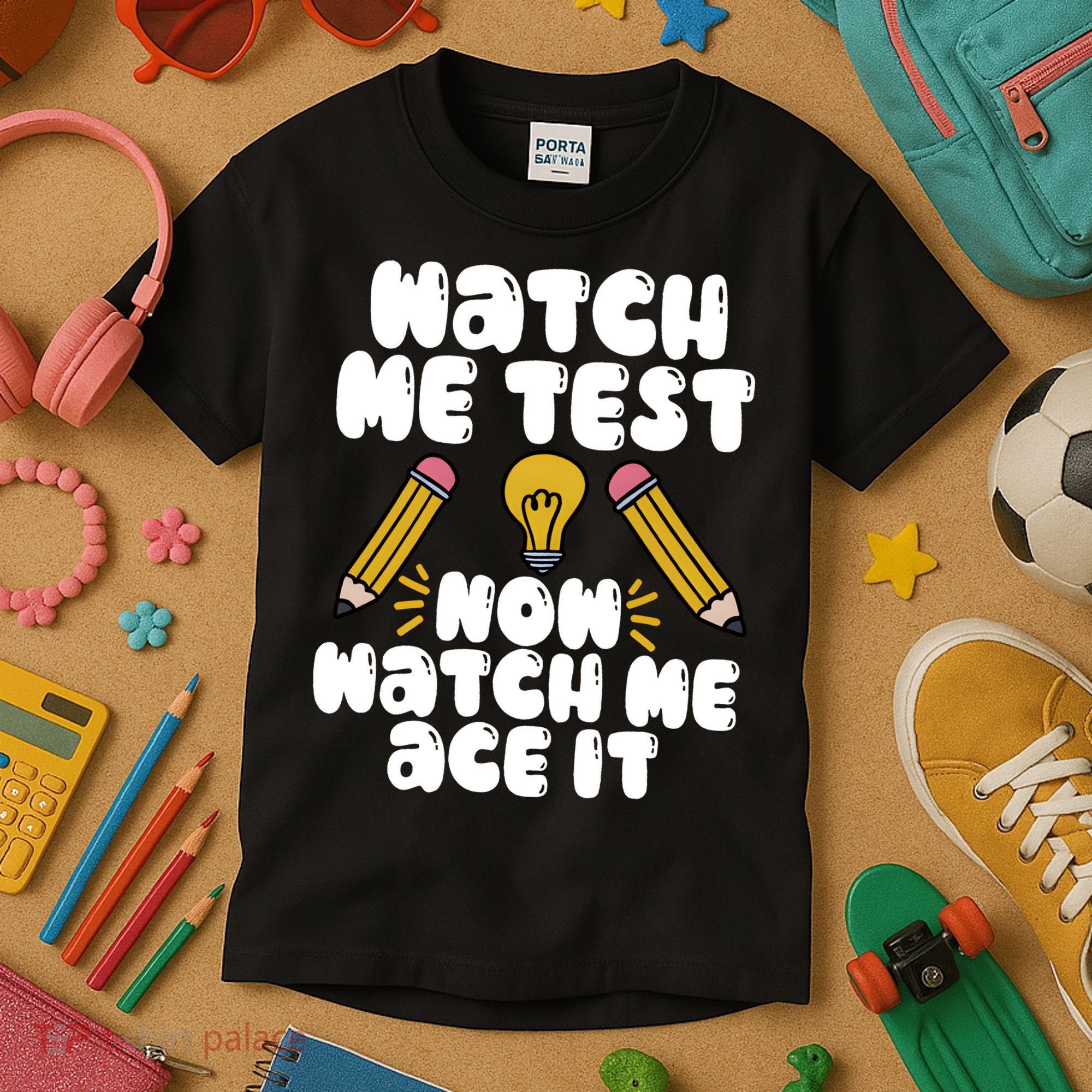 Watch Me Test Now Watch Me Ace It Test Day Kids T-Shirt