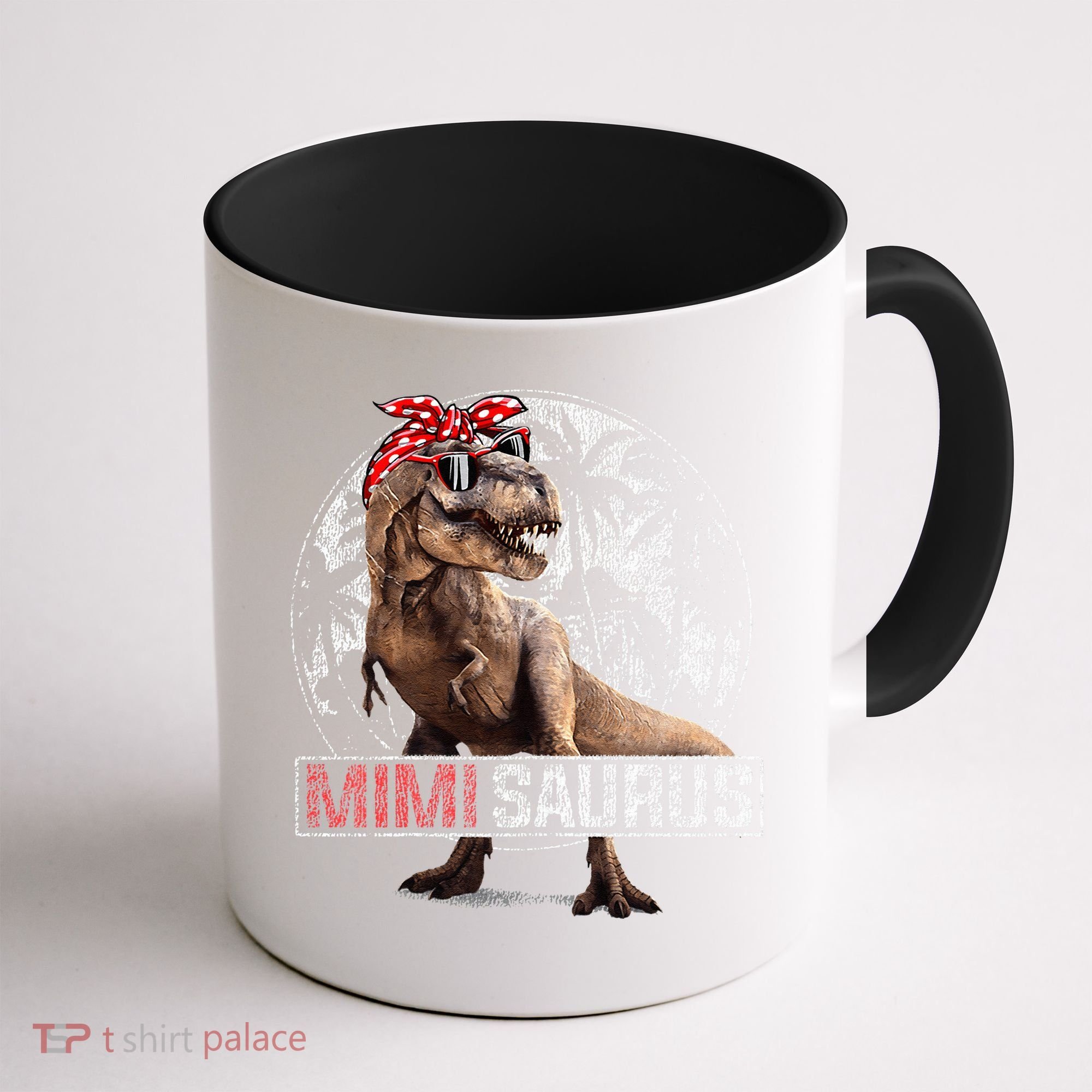 Womens Mimisaurus T Rex Dinosaur Funny Mimi Saurus Family Matching Coffee Mug