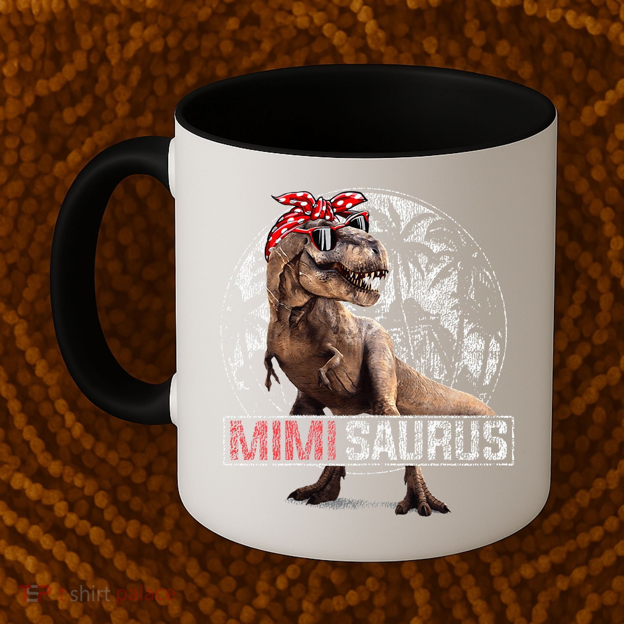 Womens Mimisaurus T Rex Dinosaur Funny Mimi Saurus Family Matching Coffee Mug