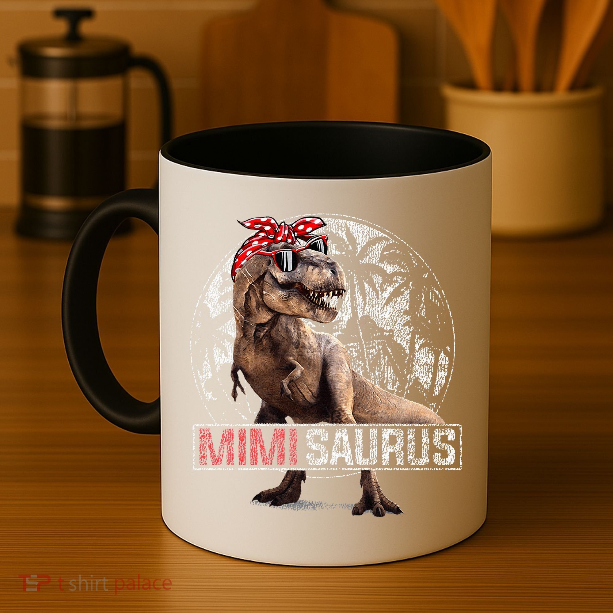 Womens Mimisaurus T Rex Dinosaur Funny Mimi Saurus Family Matching Coffee Mug