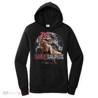 Womens Mimisaurus T Rex Dinosaur Funny Mimi Saurus Family Matching Women's Hoodie thumb 0