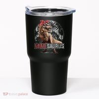 Womens Mimisaurus T Rex Dinosaur Funny Mimi Saurus Family Matching Tumbler thumb 0