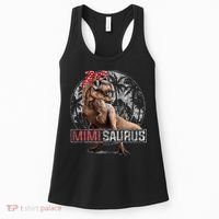 Womens Mimisaurus T Rex Dinosaur Funny Mimi Saurus Family Matching Women's Tank Top thumb 0