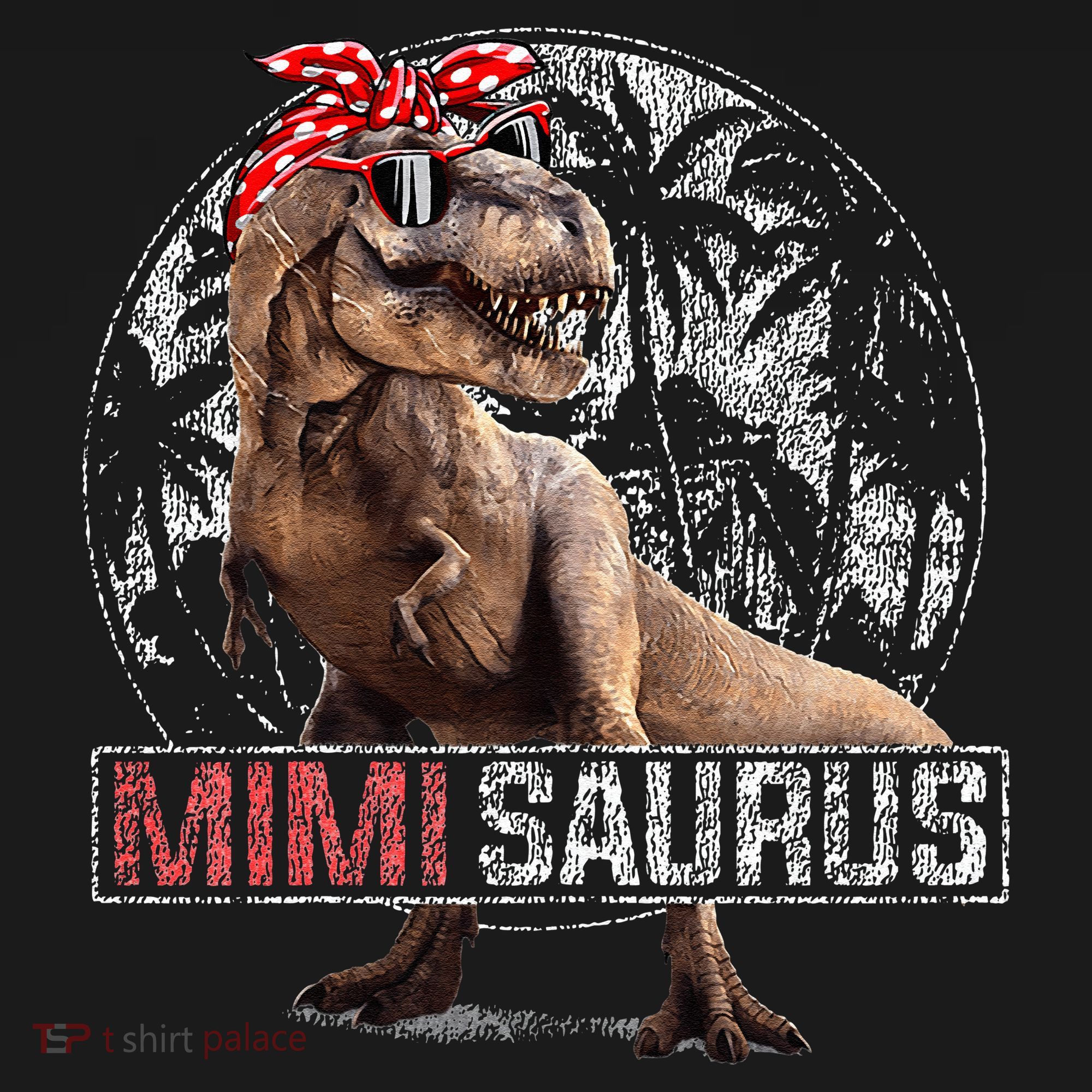 Womens Mimisaurus T Rex Dinosaur Funny Mimi Saurus Family Matching Women's T-Shirt