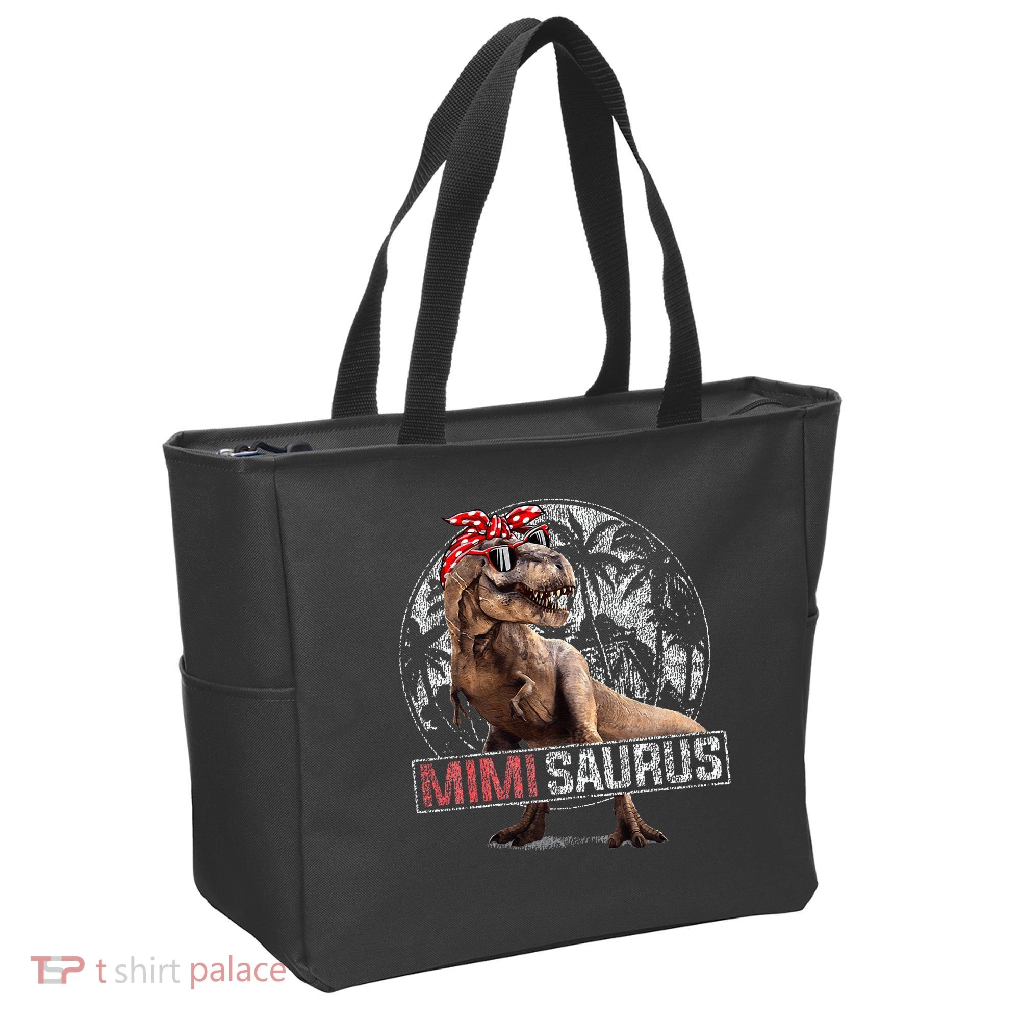 Womens Mimisaurus T Rex Dinosaur Funny Mimi Saurus Family Matching Tote Bag