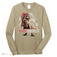 Womens Mimisaurus T Rex Dinosaur Funny Mimi Saurus Family Matching Long Sleeve Shirt thumb 0