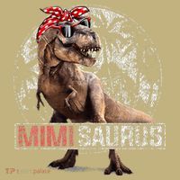 Womens Mimisaurus T Rex Dinosaur Funny Mimi Saurus Family Matching Sweatshirt thumb 2