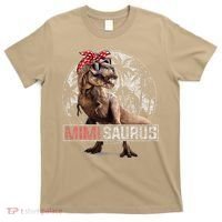 Womens Mimisaurus T Rex Dinosaur Funny Mimi Saurus Family Matching T-Shirt thumb 0