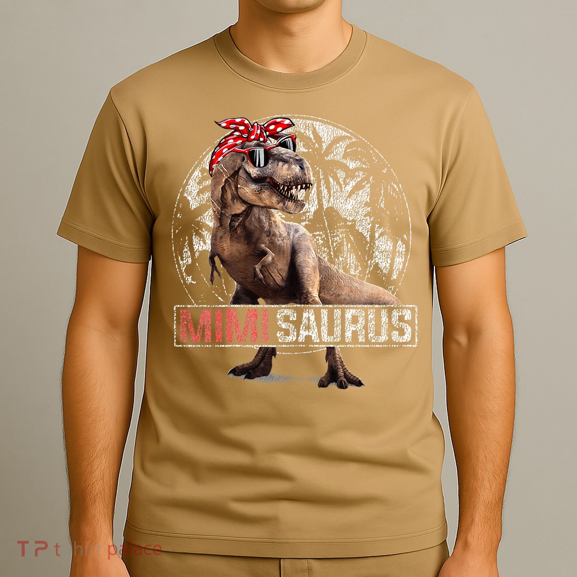 Womens Mimisaurus T Rex Dinosaur Funny Mimi Saurus Family Matching T-Shirt
