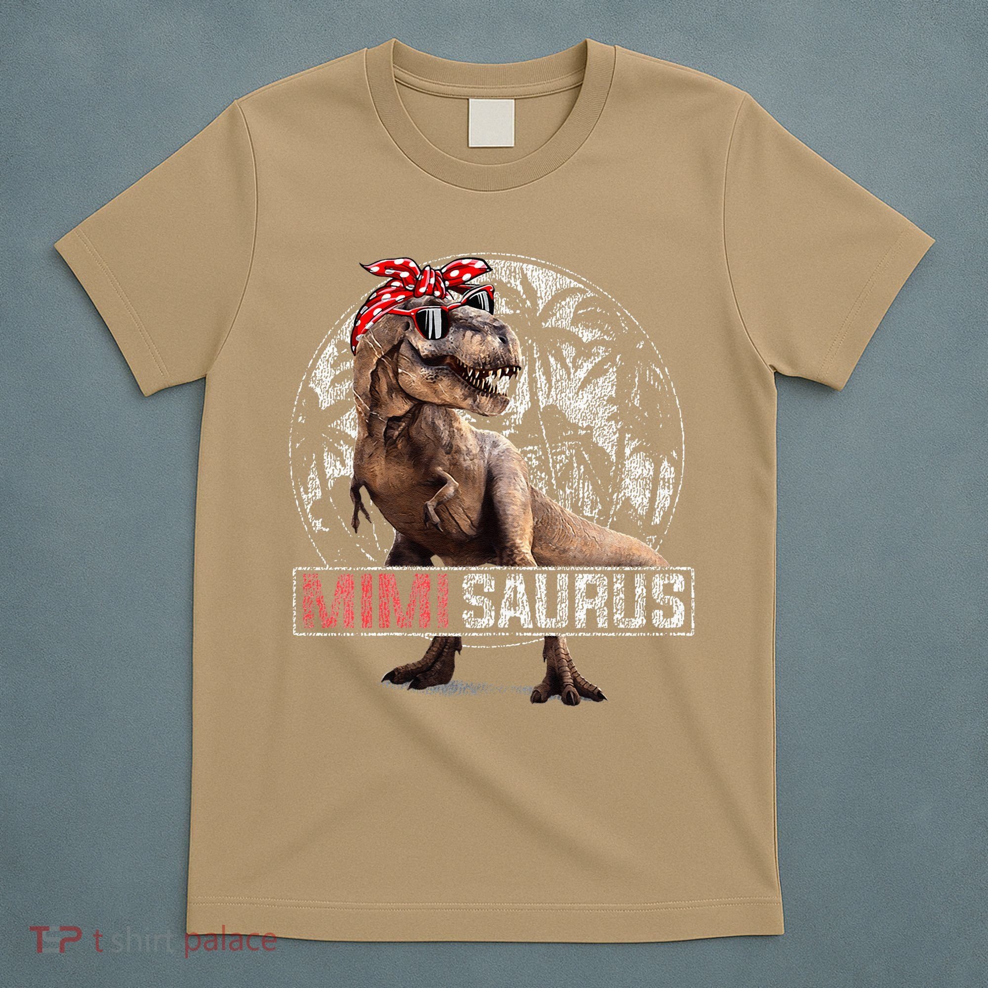 Womens Mimisaurus T Rex Dinosaur Funny Mimi Saurus Family Matching T-Shirt