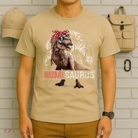 Womens Mimisaurus T Rex Dinosaur Funny Mimi Saurus Family Matching T-Shirt thumb 6
