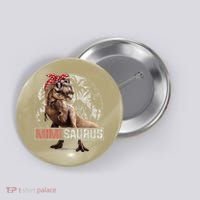 Womens Mimisaurus T Rex Dinosaur Funny Mimi Saurus Family Matching Button thumb 0