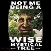 Wise Mystical Tree Face Old Mythical Oak Tree Funny Meme USA-Made Doggie Bandana thumb 2