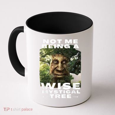Wise Mystical Tree Face Old Mythical Oak Tree Funny Meme Coffee Mug