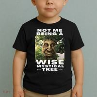Wise Mystical Tree Face Old Mythical Oak Tree Funny Meme Toddler T-Shirt thumb 2