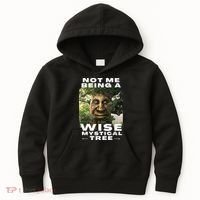 Wise Mystical Tree Face Old Mythical Oak Tree Funny Meme Kids Hoodie thumb 0