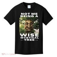 Wise Mystical Tree Face Old Mythical Oak Tree Funny Meme Kids T-Shirt thumb 0