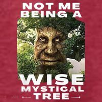 Wise Mystical Tree Face Old Mythical Oak Tree Funny Meme Pom Pom 12in Knit Beanie thumb 2