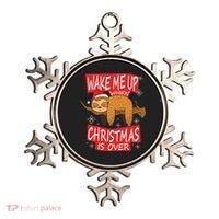 Wake Me Up When Xmas Is Over Sloth Costume Anti Christmas Meaningful Gift Ornament thumb 0