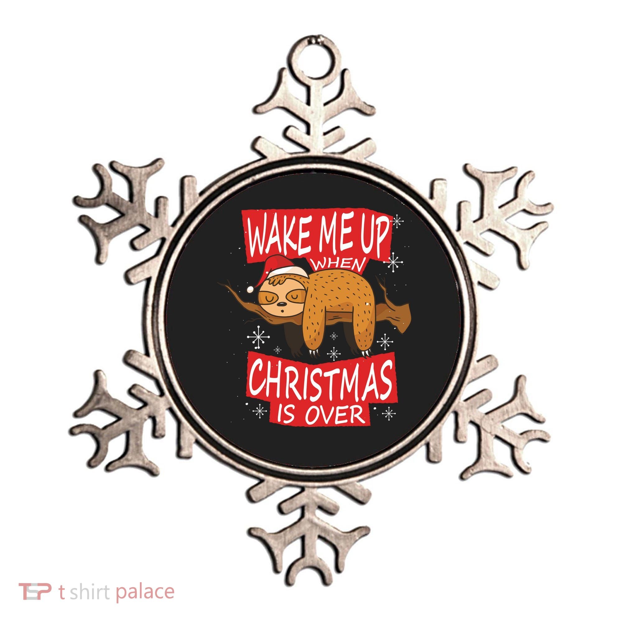 Wake Me Up When Xmas Is Over Sloth Costume Anti Christmas Meaningful Gift Ornament