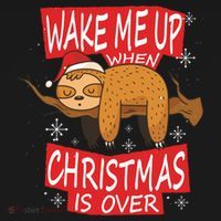 Wake Me Up When Xmas Is Over Sloth Costume Anti Christmas Meaningful Gift Ornament thumb 1