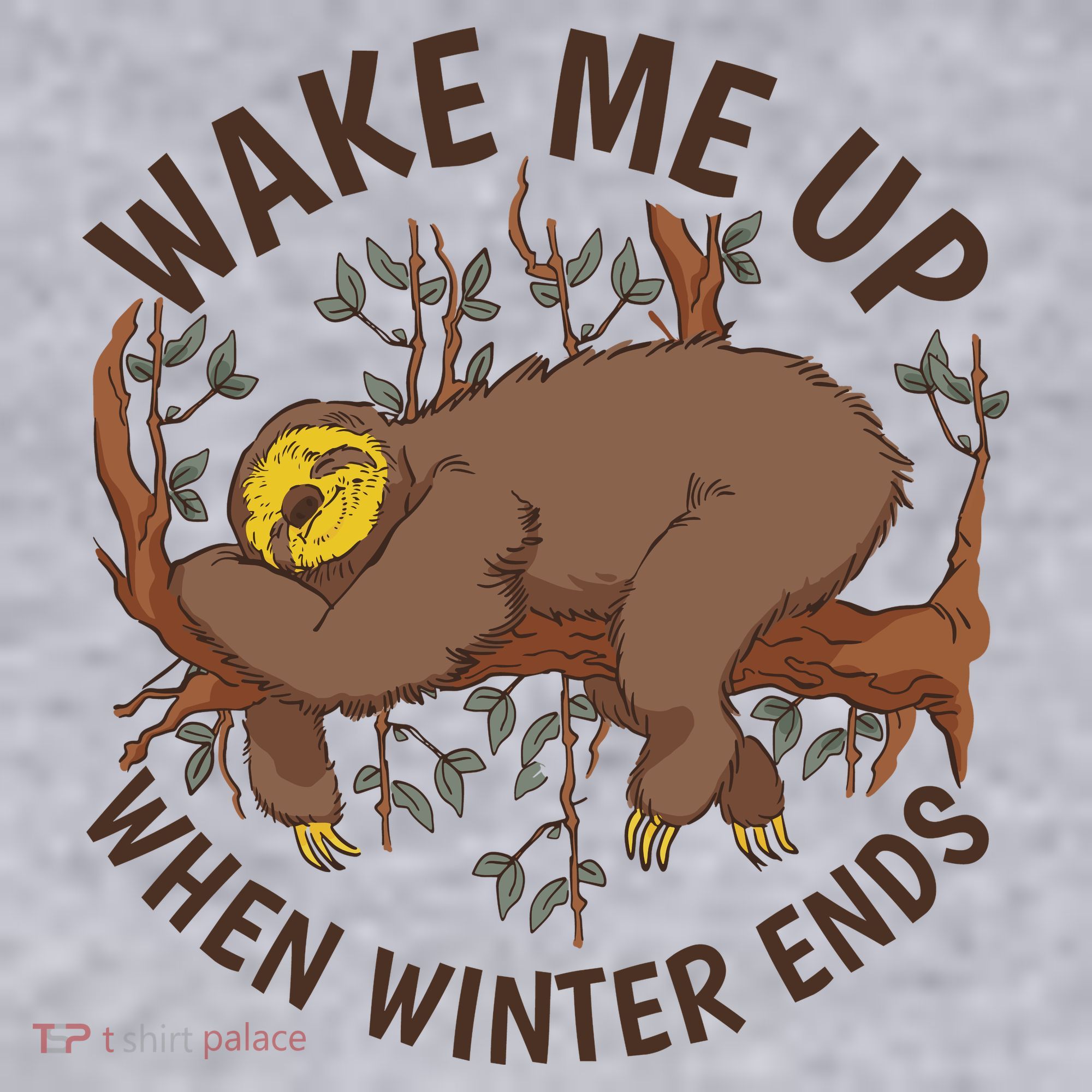 Wake Me Up When Winter Ends Sloth Women's Sweatshirt