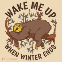 Wake Me Up When Winter Ends Sloth Tote Bag thumb 4