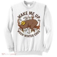 Wake Me Up When Winter Ends Sloth Sweatshirt thumb 0