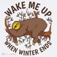 Wake Me Up When Winter Ends Sloth Beanie thumb 2