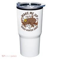 Wake Me Up When Winter Ends Sloth Tumbler thumb 0
