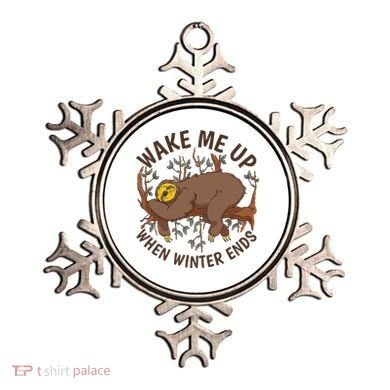 Wake Me Up When Winter Ends Sloth Ornament