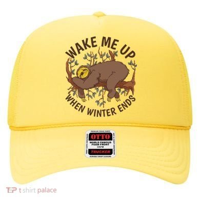 Wake Me Up When Winter Ends Sloth Hat
