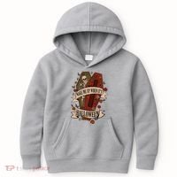 Wake Me Up When Its Halloween Funny Skeleton Coffin Kids Hoodie thumb 0